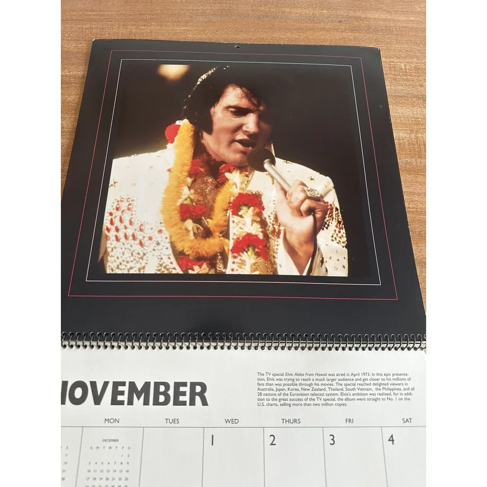 VINTAGE 1995 ELVIS PRESLEY CALENDAR UNMARKED‎